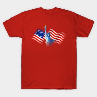 INDEPENDENCE DAY WITH LIBERTY T-Shirt